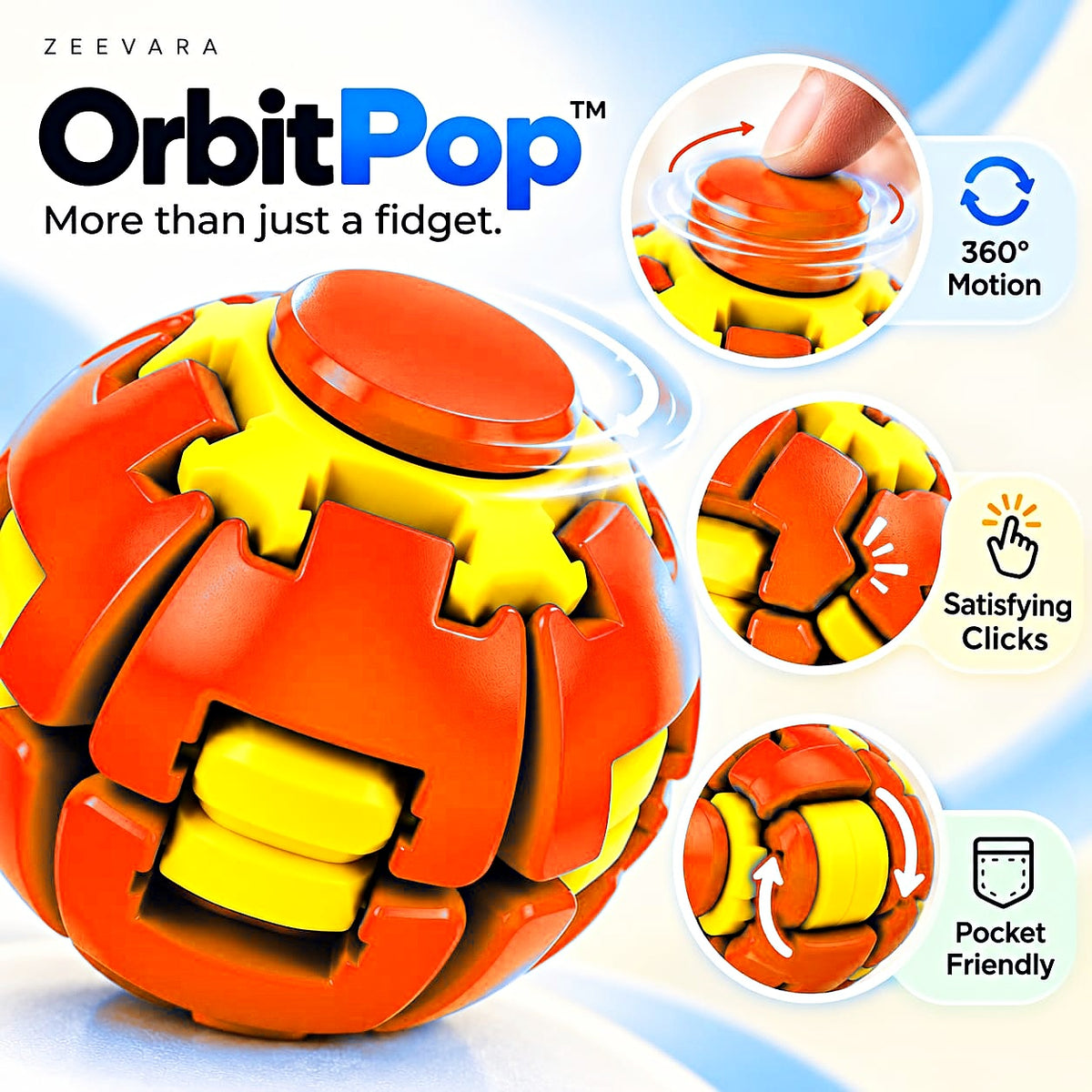 Zeevara OrbitPop™ — Spin. Click. Repeat.